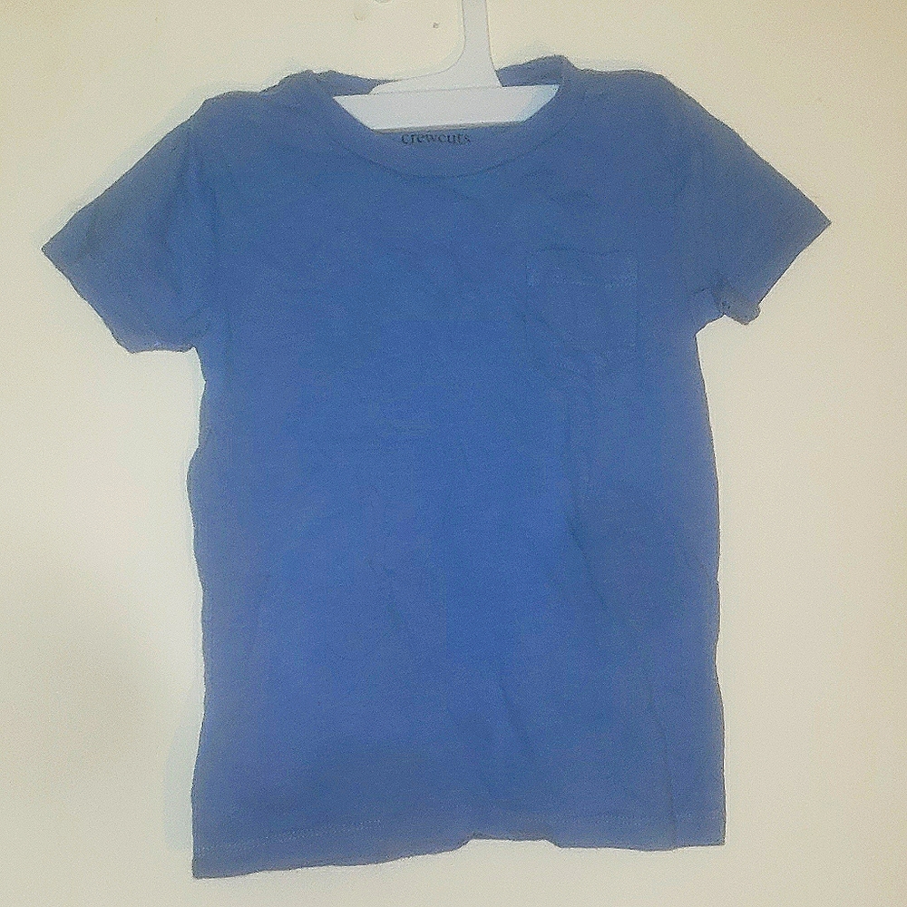 Blue everyday crew cut t-shirt